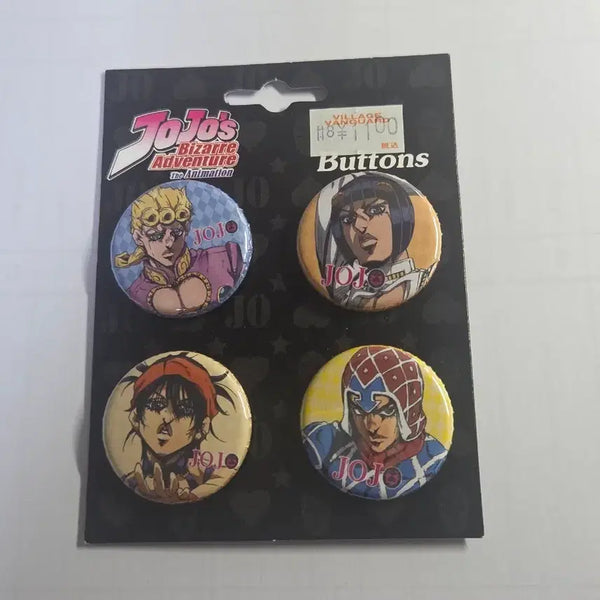 [BUNJANG] JoJo's Bizarre Adventure Part 5: Golden Wind Can Badge / 죠죠의 기묘한 모험 5부 황금의 바람 캔뱃지