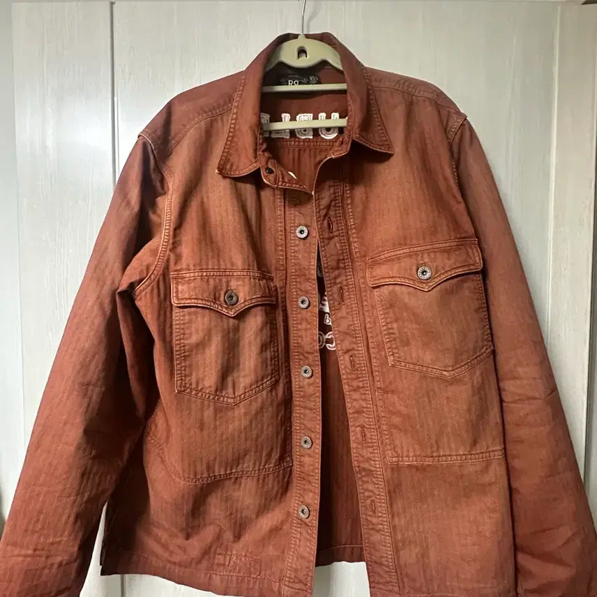 [BUNJANG] RRL Embroidered Herringbone Twill Overshirt L / RRL 임브로이더 헤링본 트윌 오버셔츠 L