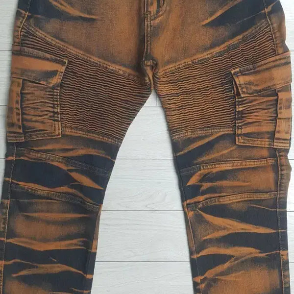 [BUNJANG] Balmain Style Biker Jeans 32" (Four-Way Stretch) / 발망스타일(사방스판) 바이커진 32인치(No.259)거의새바지!