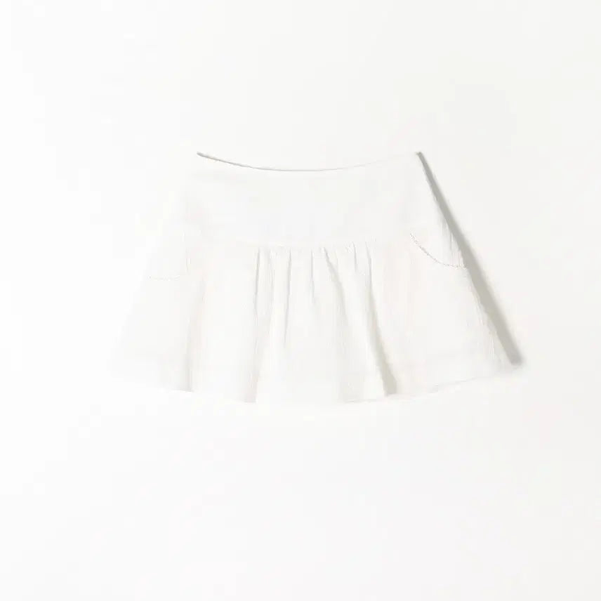 [BUNJANG] LEBEIN Shirring Pocket Mini Skirt White / 르베인 shirring pocket mini skirt