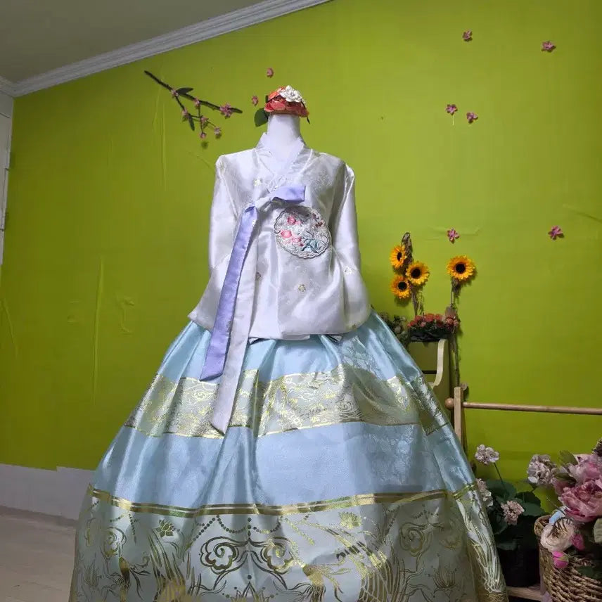 [BUNJANG] Plus Size Fusion Dang-ui Hanbok / 빅사이즈 / 퓨젼한복/ 당의한복/ 옆지퍼 / 풍성치마/ 여성한복