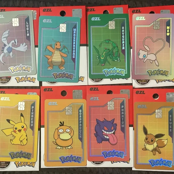 [BUNJANG] Pokemon Transport Card Set (8 Types) / 포켓몬 교통카드 8종  (피카츄, 망나뇽, 레쿠쟈, 뮤 등)