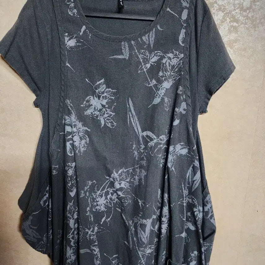 [BUNJANG] Free Size Linen Blend Long T-shirt / 롱티
