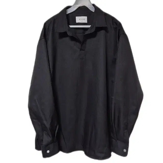 [BUNJANG] Ethos Oversized Women's Long-Sleeve Blouse Shirt XL / 에토스ETHOS 여자 춘추용 오버핏 여성 긴팔블라우스남방티셔츠XL