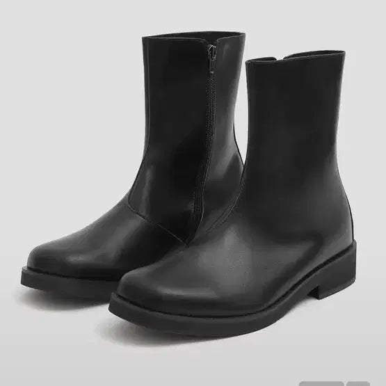 [BUNJANG] Wither Road Square Ankle Boots / 위더로드 스퀘어 앵클부츠