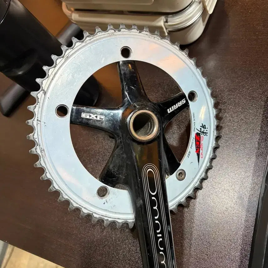 [BUNJANG] Sugino Zen 49T Crank Arm Set with Omnium Crankset / 개급처 젠니움 스기노젠 49t,움니옴 크랭크 암셋 판/교