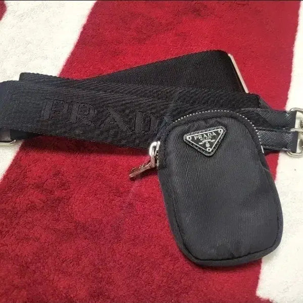 [BUNJANG] Prada Strap Mini Pouch / 프라다 스트랩 미니 파우치