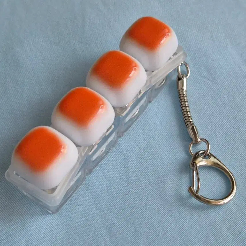 [BUNJANG] Bread Keycap Keyring 4-Slot / 식빵 키캡 키링 4구