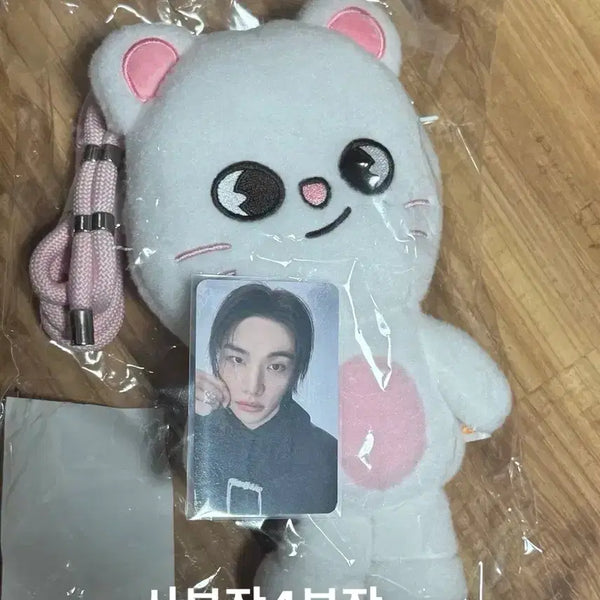 [BUNJANG] Stray Kids Run It Skzoo Plush Crossbody Bag with Hyunjin Photocard (Sealed) / 미개봉)스키즈 콘서트 런잇 스키주 플러쉬 크로스백 가방 지니렛 현진 포카포함