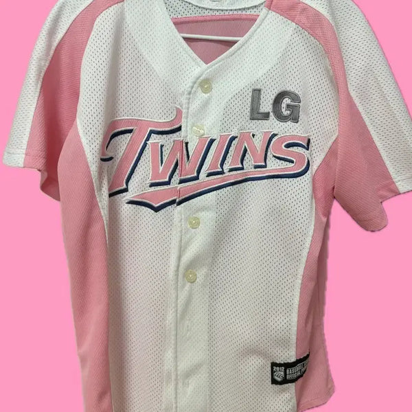 [BUNJANG] LG Twins Pink Baseball Jersey No Name - Size 85 / 엘지 트윈스 핑크 유니폼 노마킹 85
