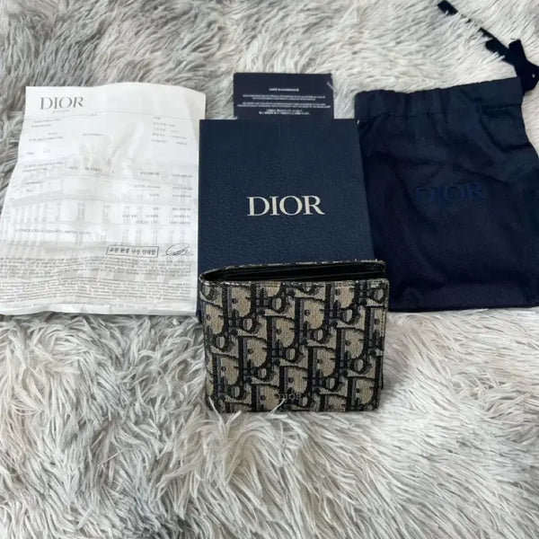[BUNJANG] Dior Dior Oblique Bifold Wallet Beige / 디올 오블리크 반지갑