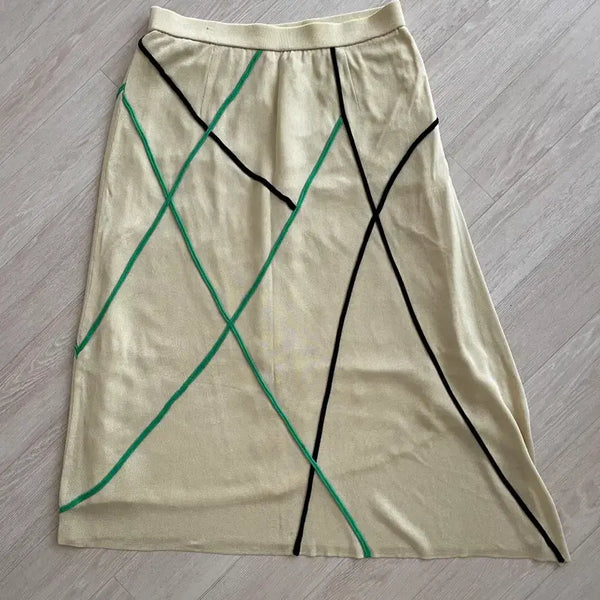 [BUNJANG] Vintage Knit Long Skirt / 빈티지 니트스커트