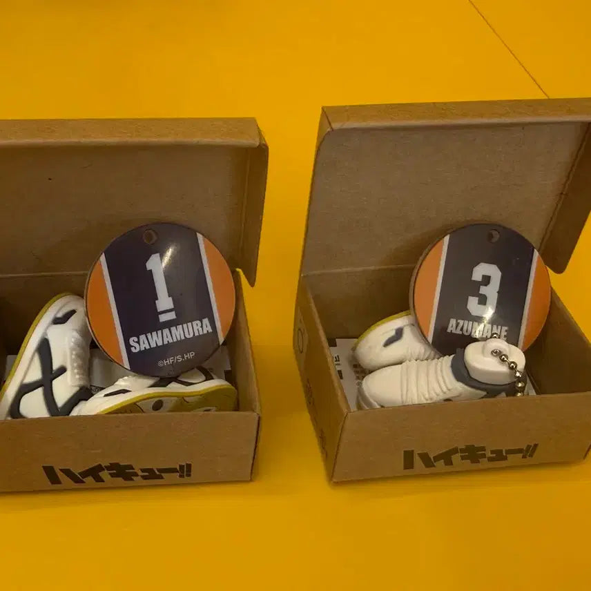 [BUNJANG] Haikyuu!! Miniature Shoes - Sawamura Daichi & Azumane Asahi / 하이큐 미니어처 슈즈 배구화 사와무라 다이치 아즈마네 아사히