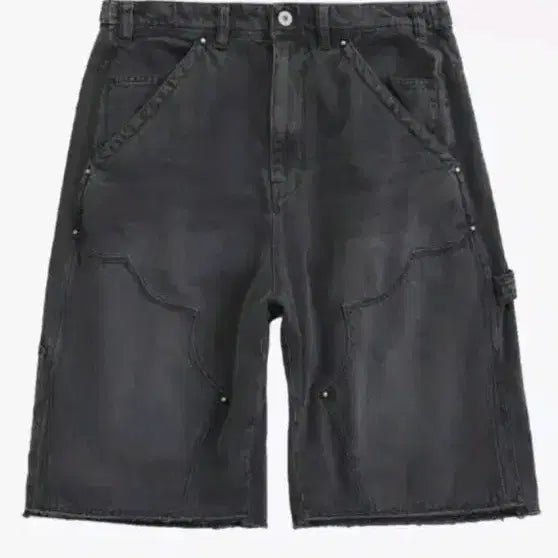 [BUNJANG] Polierter 1011 Gallery Double Knee Pants Grey Shorts / [2] 폴리테루 1011갤러리 더블니 팬츠 그레이 반바지
