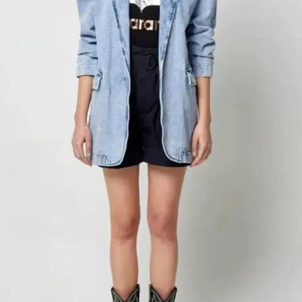 [BUNJANG] Isabel Marant Etoile Washed Denim Jacket Size 36 / 이자벨마랑 에뚜왈 워싱 데님 자켓 36