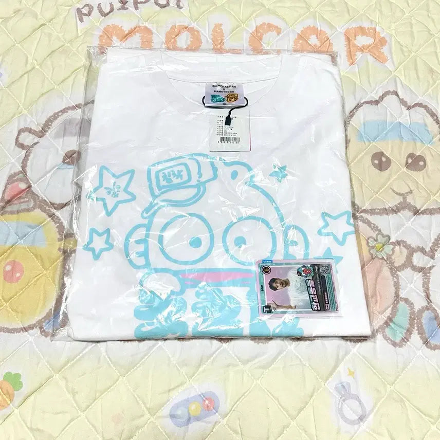 [BUNJANG] Chimchakman Han Gyedong Collaboration T-Shirt White XL / 소장품판매) 침착맨 한교동 콜라보 반팔 티셔츠 화이트 XL 사이즈 신품 미개봉