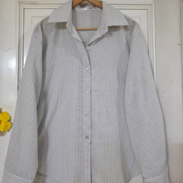 [BUNJANG] Cotton Shirt / 봄 여름 간절기  고급스러운 디자인이쁜  면 남방셔츠  새상품