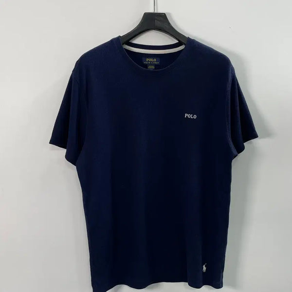 [BUNJANG] Polo Ralph Lauren Navy Short Sleeve Waffle Knit T-Shirt / 폴로 랄프로렌 네이비 반팔 와플티 (on.1492)