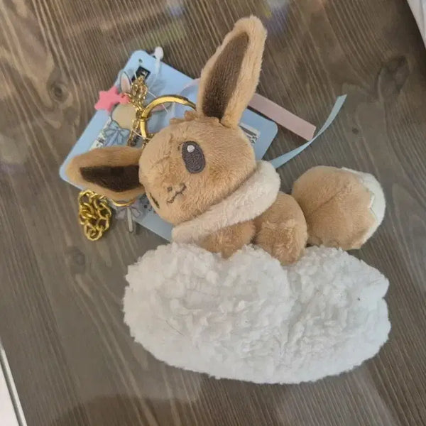 [BUNJANG] Pokemon Eevee Plush Keychain / 포켓몬 이브이 인형 키링