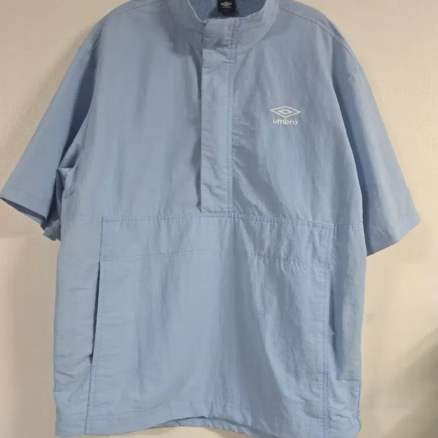 [BUNJANG] Umbro Sky Blue Short Sleeve Anorak 95 / 엄브로의 하늘색 반팔 아노락 95 사이즈