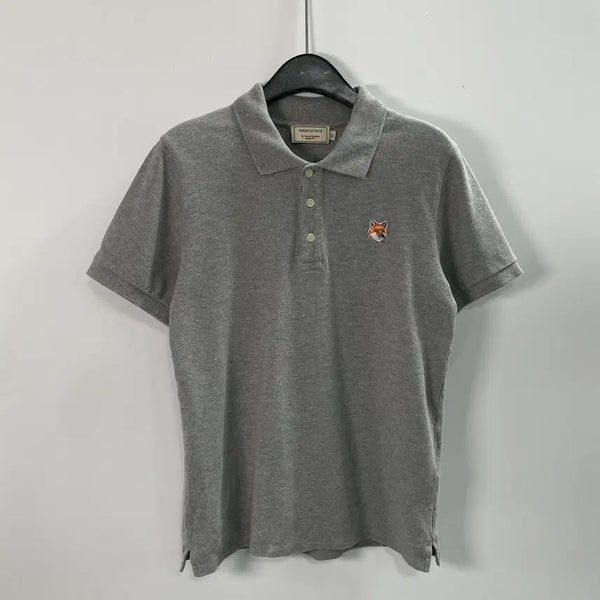 [BUNJANG] Burberry Grey Logo Short Sleeve Polo T-Shirt / 버버리 그레이 로고 pk 반팔 카라티 (on.1494)