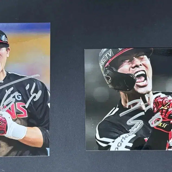 [BUNJANG] LG Twins Hong Chang-gi Autographed Photo Bundle / 엘지 트윈스 홍창기 친필 싸인포토 일괄