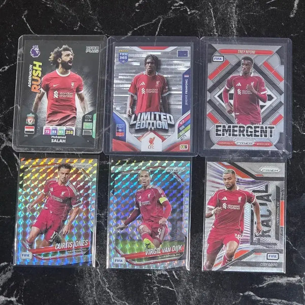 [BUNJANG] Liverpool Football Cards Bundle Set (Including Primpong Limited Edition) / 리버풀 축구 카드 6장 일괄(프림퐁 리미티드 에디션 포함)
