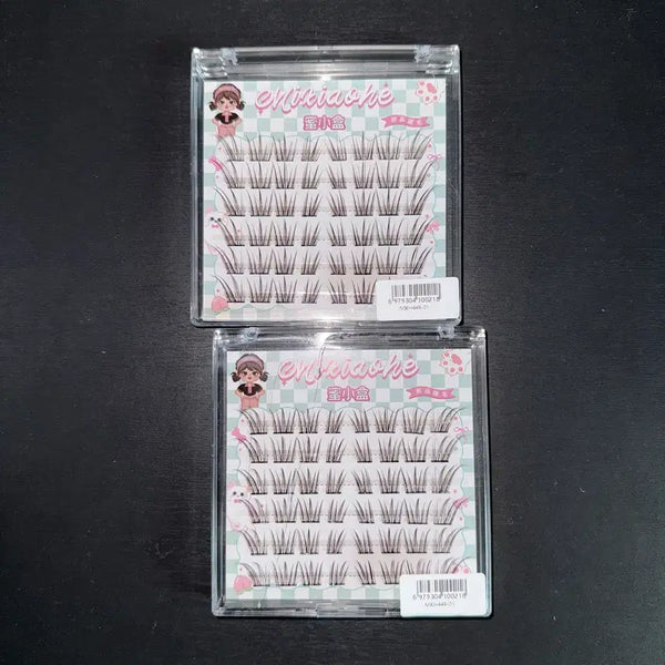 [BUNJANG] Fox Eyelashes - Natural False Lashes (2 Pairs) / 테무 속눈썹 여우 속눈썹