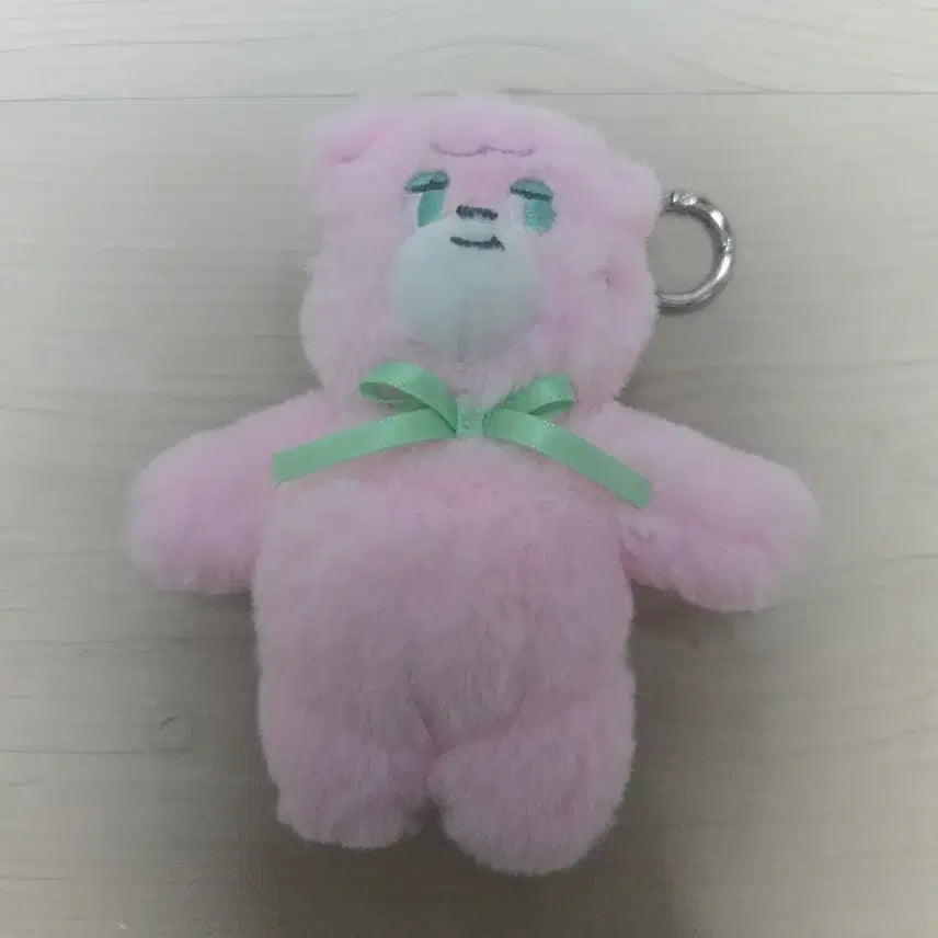 [BUNJANG] Knotted Pink Bear Keyring New / 노티드 핑크베어 키링 새상품