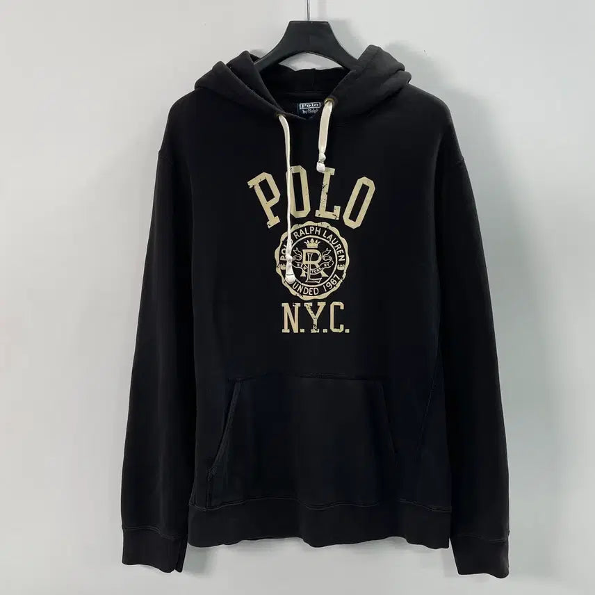 [BUNJANG] Polo Ralph Lauren NYC Spell Out Hoodie / 폴로 랄프로렌 nyc 스펠아웃 후드티 (on.1503)