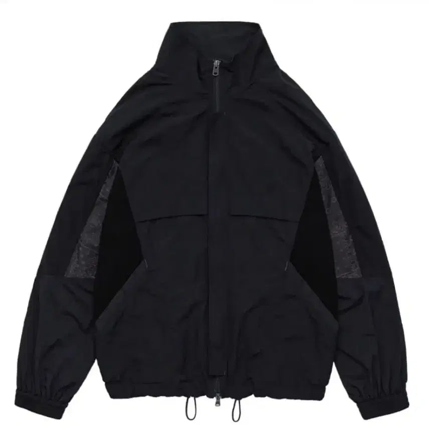 [BUNJANG] Poleruter Paisley Patched Track Jumper Black / 폴리테루 트랙 점퍼 페이즐리 패치드 블랙