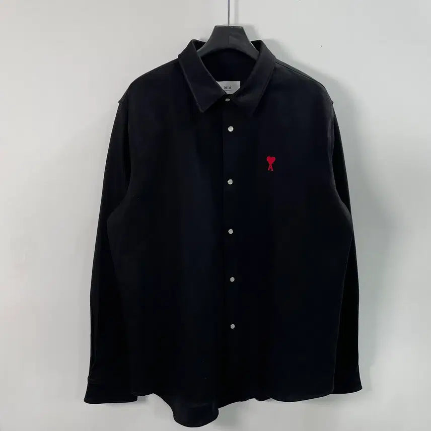 [BUNJANG] Ami Black Denim Heavyweight Shirt / (새상품) 아미 블랙 데님 헤비웨이트 셔츠 (on.1507)