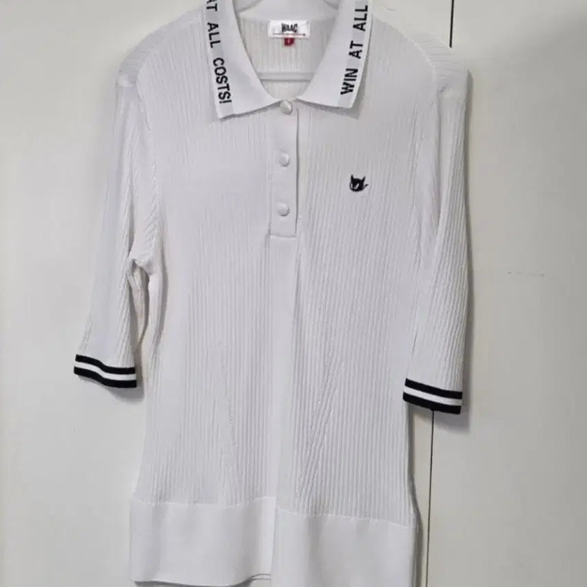 [BUNJANG] WAAC Women's Ribbed Short Sleeve Sweater Size 4 / 왁골프 여성 골지 반팔 스웨터 4사이즈