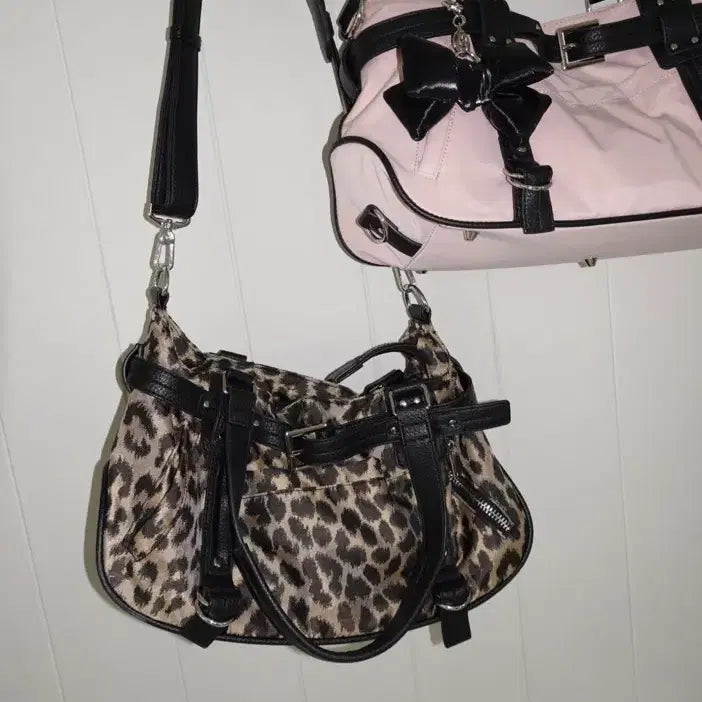 [BUNJANG] Pale Jade Belted Duffle Bag - Leopard / 페일제이드 Belted Duffle Bag - Leopard