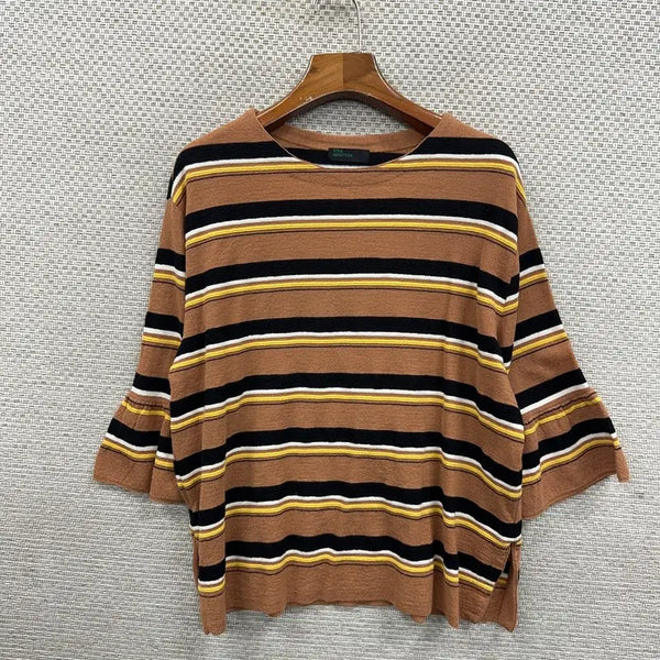 [BUNJANG] Benetton Spring Wool 7-Sleeve Knit (One Size) / 베네통 봄 울 7부 니트 ONE SIZE H00087