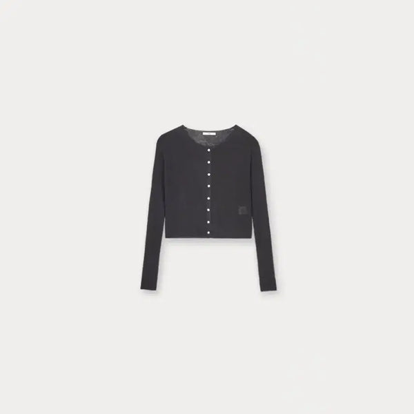 [BUNJANG] Onthecool Linen Cardigan Charcoal / [새상품] 온트 쿨 린넨 가디건 차콜