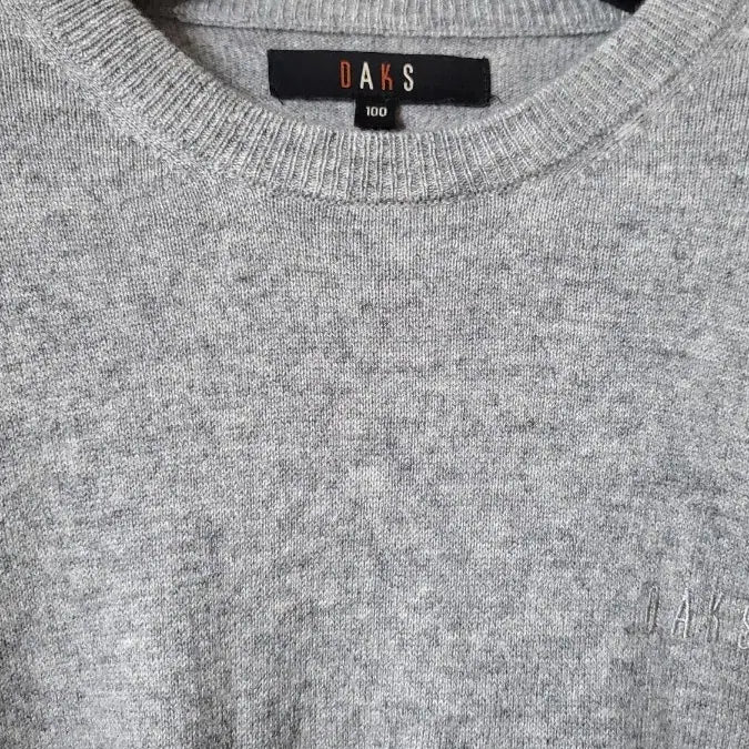 [BUNJANG] Daks 100% Cashmere Knit Sweater - Gray, Size 100 / 닥스 캐시미어 100%