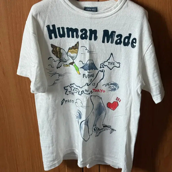 [BUNJANG] Human Made T-Shirt White Size S / 휴먼메이드 반팔티 화이트 s