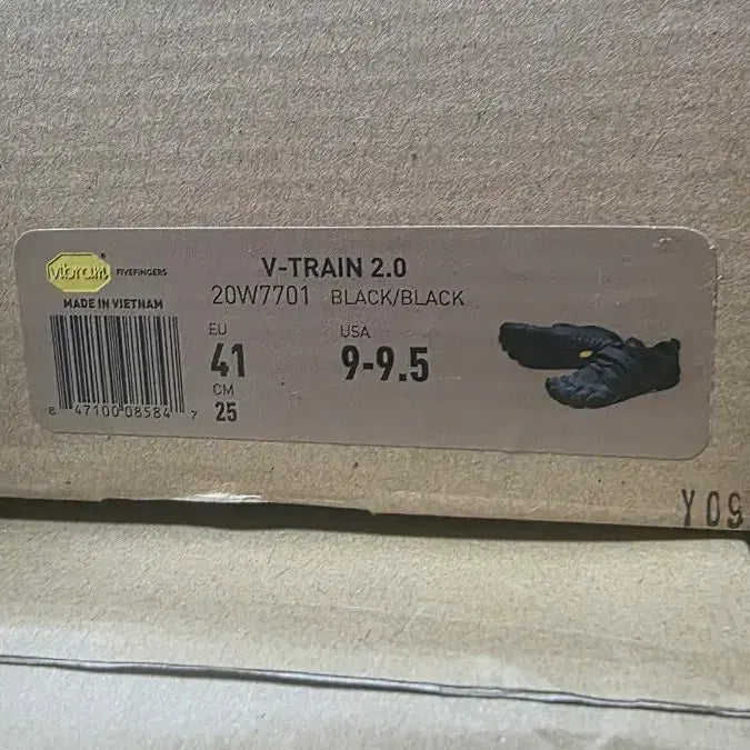 [BUNJANG] Vibram V-Train 2.0 Toe Shoes Black EU 41 / 비브람 브이트레인 발가락 신발 블랙 41 사이즈