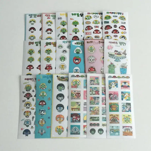 [BUNJANG] Sgt. Frog Keroro Shiro Mō Lucky Draw Sticker Set A / 개구리 중사 케로로 시로모님 비공굿 스티커 통판 세트 A