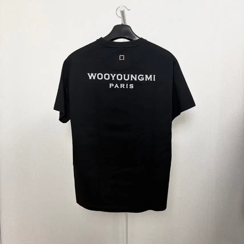 [BUNJANG] Wooyoungmi Back Logo Short Sleeve T-Shirt Black / [정품/48] 우영미 백로고 반팔 블랙