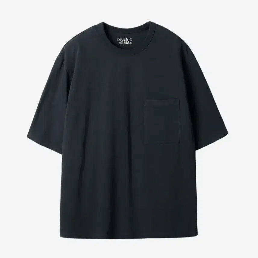 [BUNJANG] Roughside Pocket Short-Sleeve T-Shirt Navy / 러프사이드 포켓 반팔 티셔츠 네이비