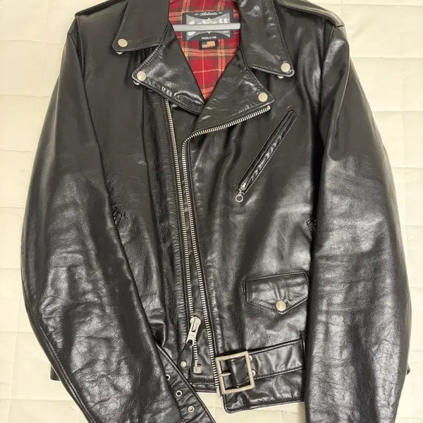 [BUNJANG] Schott NYC 626 Leather Jacket - Size L (105) / Schott626 쇼트 가죽자켓 L