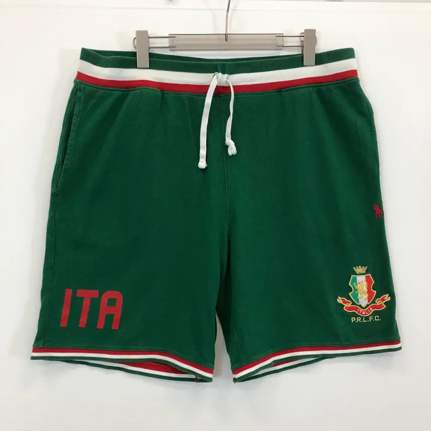 [BUNJANG] Polo Ralph Lauren Italian Drawstring Shorts Green XXL / 폴로 랄프로렌 이탈리아 드로스트링 쇼츠 37-38