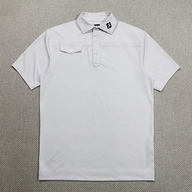 [BUNJANG] FootJoy Golf Short Sleeve T-Shirt (White, Size M) / 풋조이 골프 반팔티 (100~105)