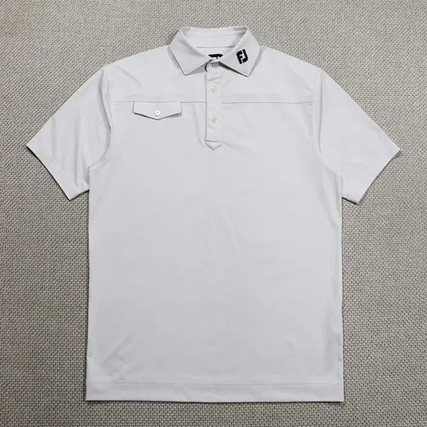 [BUNJANG] FootJoy Golf Short Sleeve T-Shirt (White, Size M) / 풋조이 골프 반팔티 (100~105)