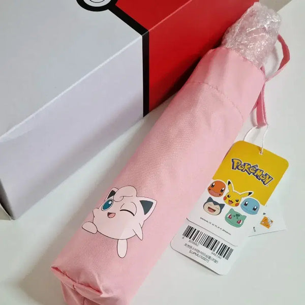 [BUNJANG] Jigglypuff & Bulbasaur 3-Section Fully Automatic Umbrella / 푸린 교환구함 이상해씨 포켓몬스터 3단 완전 자동우산 70001