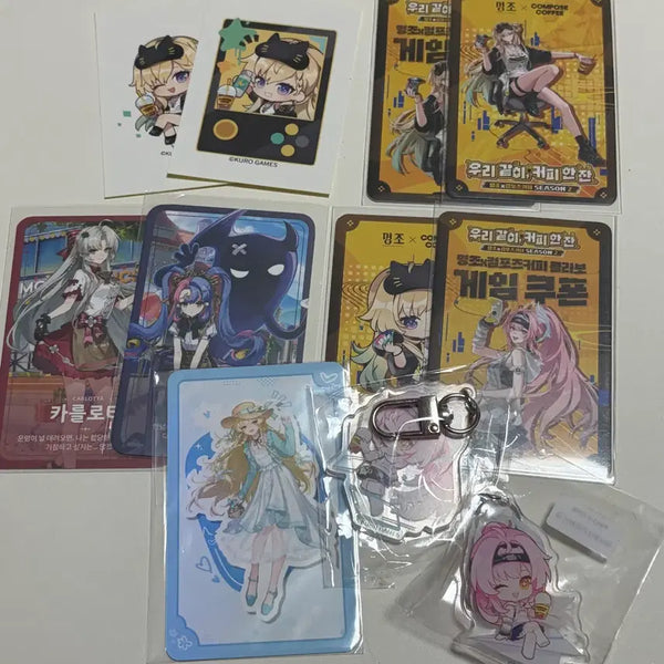 [BUNJANG] Mom's Touch Compose Photocard Acrylic Keyring Bundle Set / 명조 컴포즈 맘스터치 포토카드 아크릴키링 띵페