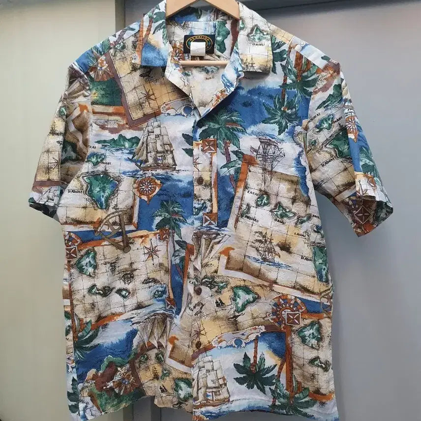 [BUNJANG] Hawaiian Short Sleeve Shirt L / 하와이안 반팔 셔츠 L