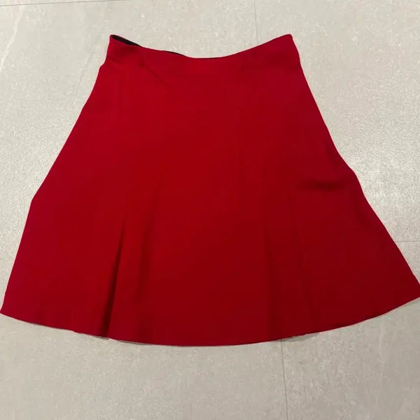 [BUNJANG] Uniqlo Red Pleated Skirt (Size M) / 유니클로 레드 플리츠 스커트 M 새거